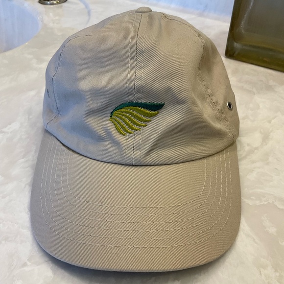 Hat / Cap, NWOT, Tan with Green Wings, Adjustable Size, one of two - Picture 5 of 8